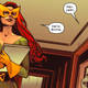 Jean Grey walking down a hallway as Emma Frost looks on preparing to start some mess.